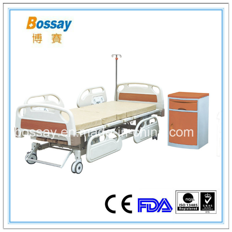 Three Cranks ICU Bed Hospital Adjustable Manual Bed