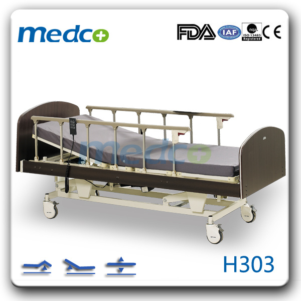 Luxury Three Function Wooden Electric Home Care Bed