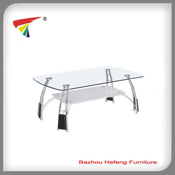 Cheap Square Coffee Table with Chromed Legs (CT089)