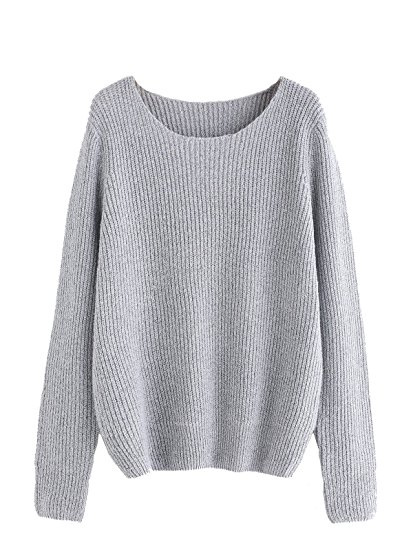 Round Neck Kintted Ladies Cardigan Sweater