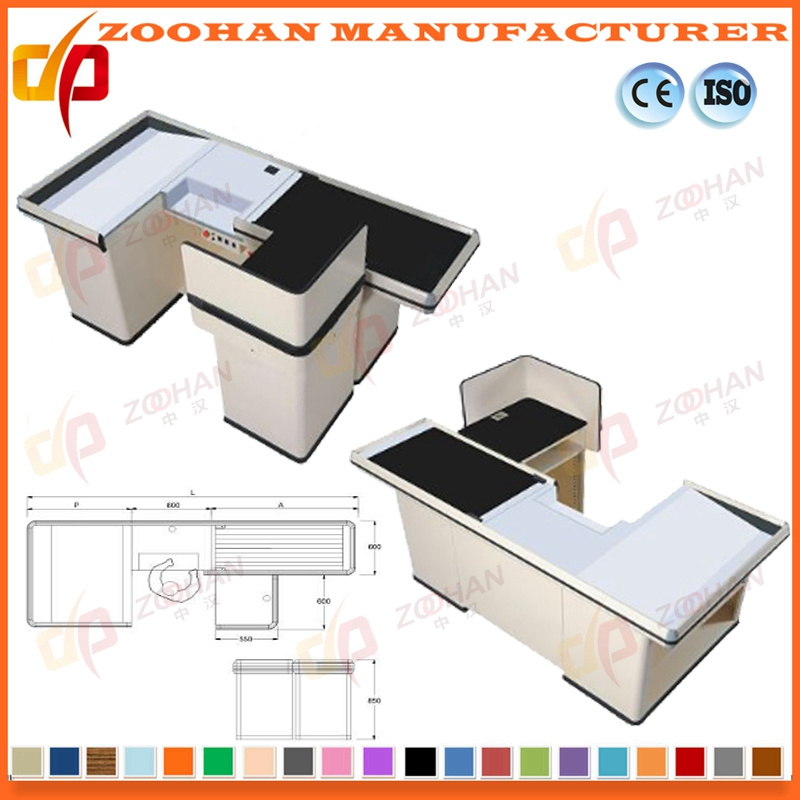 Shop Supermarket Automatic Store Checkout Counter Cashier Desk Manufacturer (Zhc22)