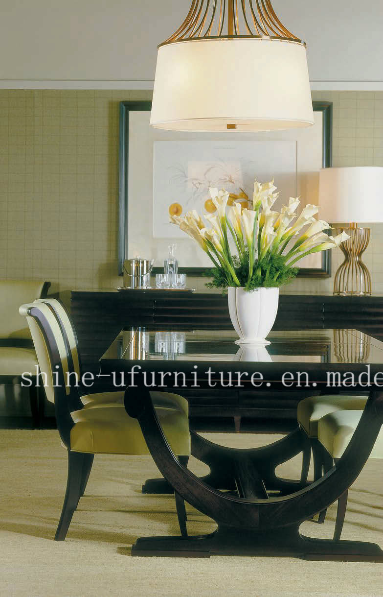 Modern Simple Wooden Dining Table for Used Hotel Furniture Restauant0477