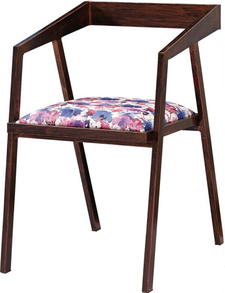 Vintage Wood Restaurant Chair with Cushion (FOH-BCC25)