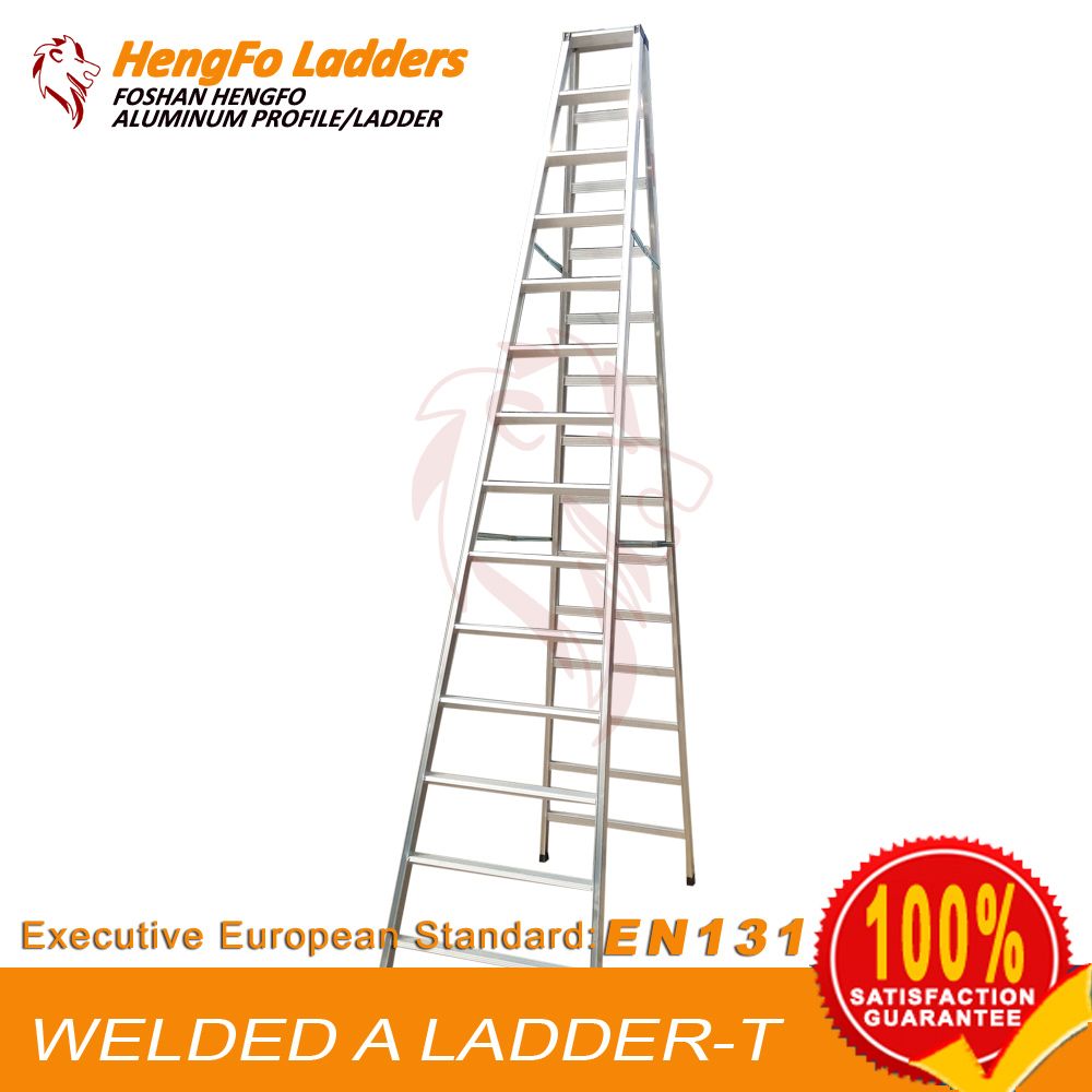 14 Steps Welded Step Ladder Aluminum Ladder
