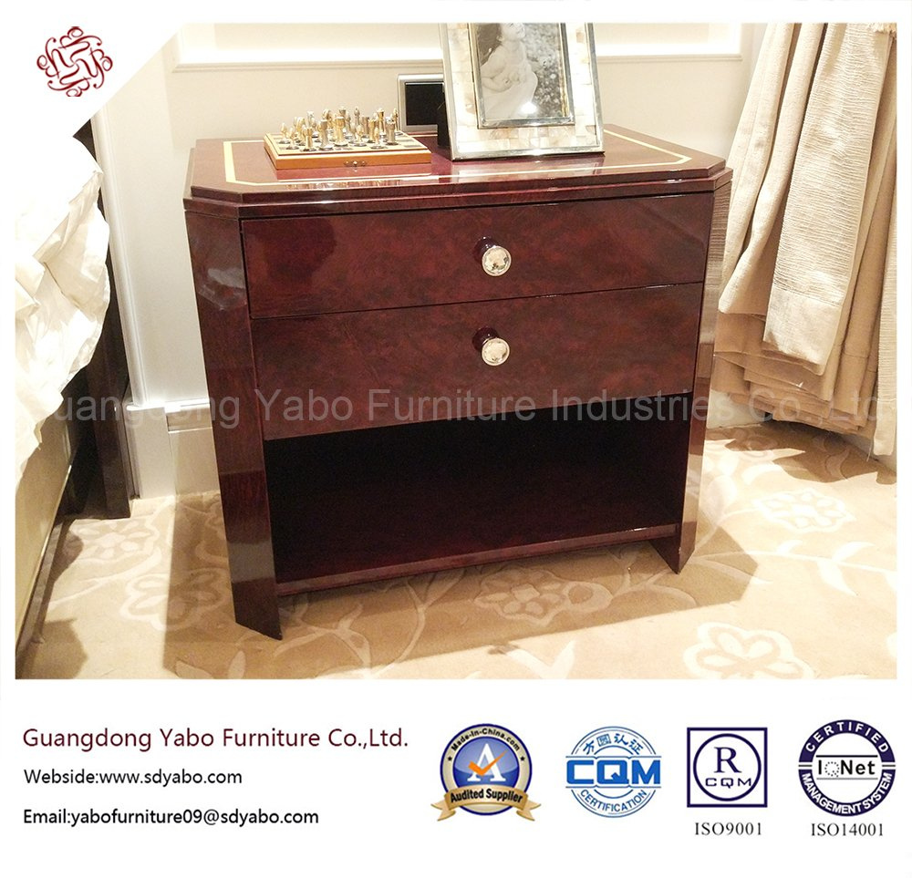 Custom-Made Hotel Bedroom Furniture with Wooden Nightstand (YB-E-16)