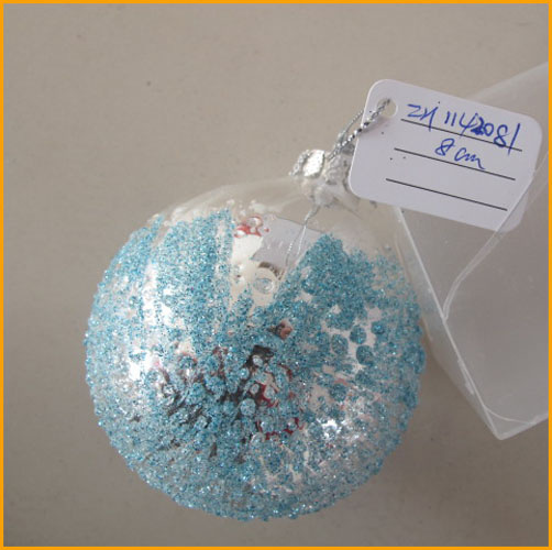 Four Shapes Silvering Christmas Glass Crafts