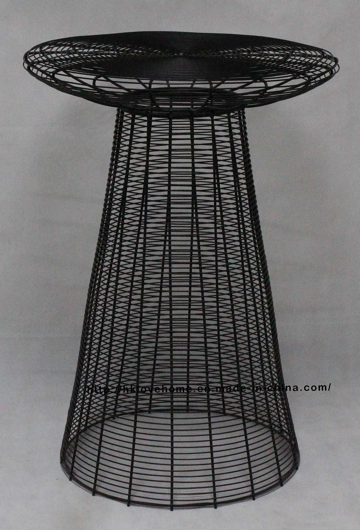 Morden Leisure Restaurant Dining Furniture Steel Wire Bar Table