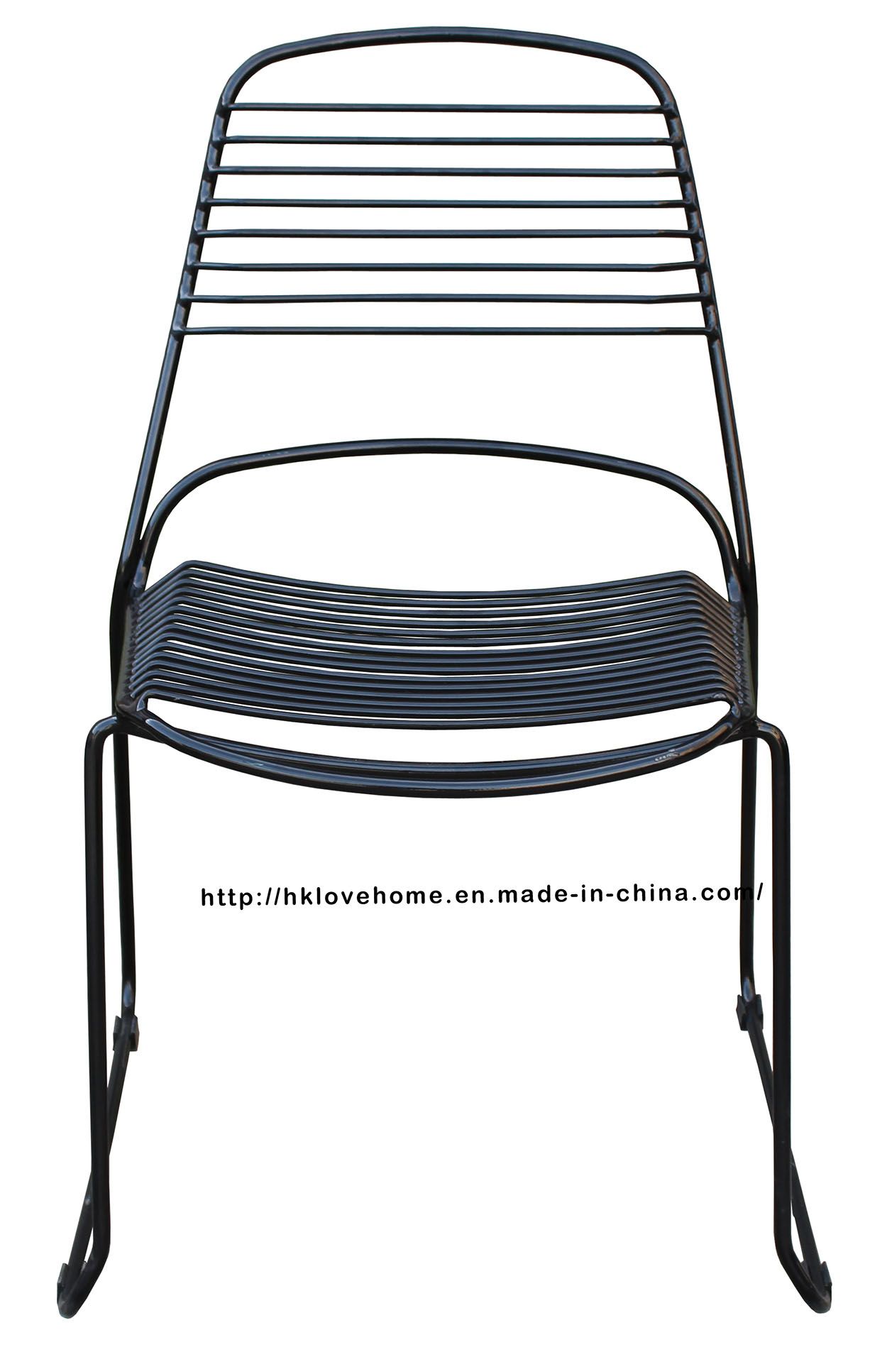 Replica Modern Metal Restaurant Stackable Wire Side Chair