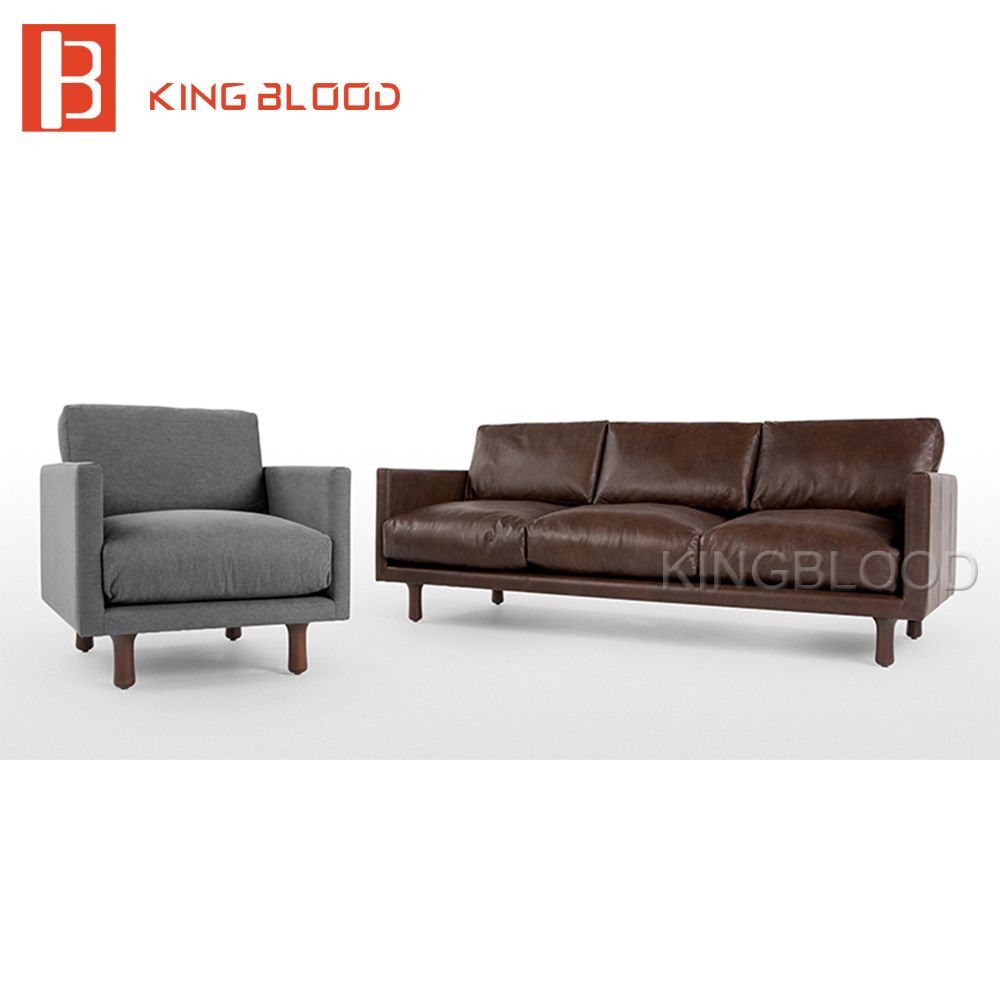 Factory Direct Contemporary Apartment Sofas for Sale Genuine Leather Sofa