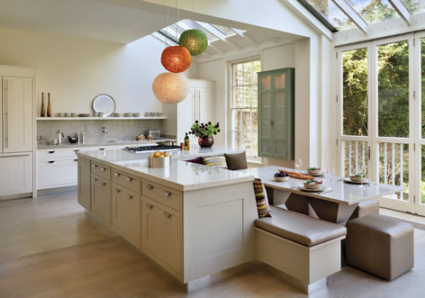 Europe Tranditional Green Wood Kitchen Cabinet (PR-K2030)