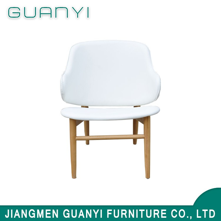 Restaurant Wooden Legs Leisure Fabric Armrest Dining Chairs
