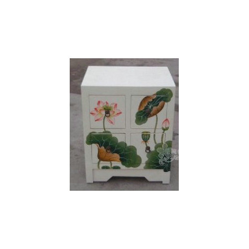 Chinese Antique Furniture Painted Bedstand Lwb755