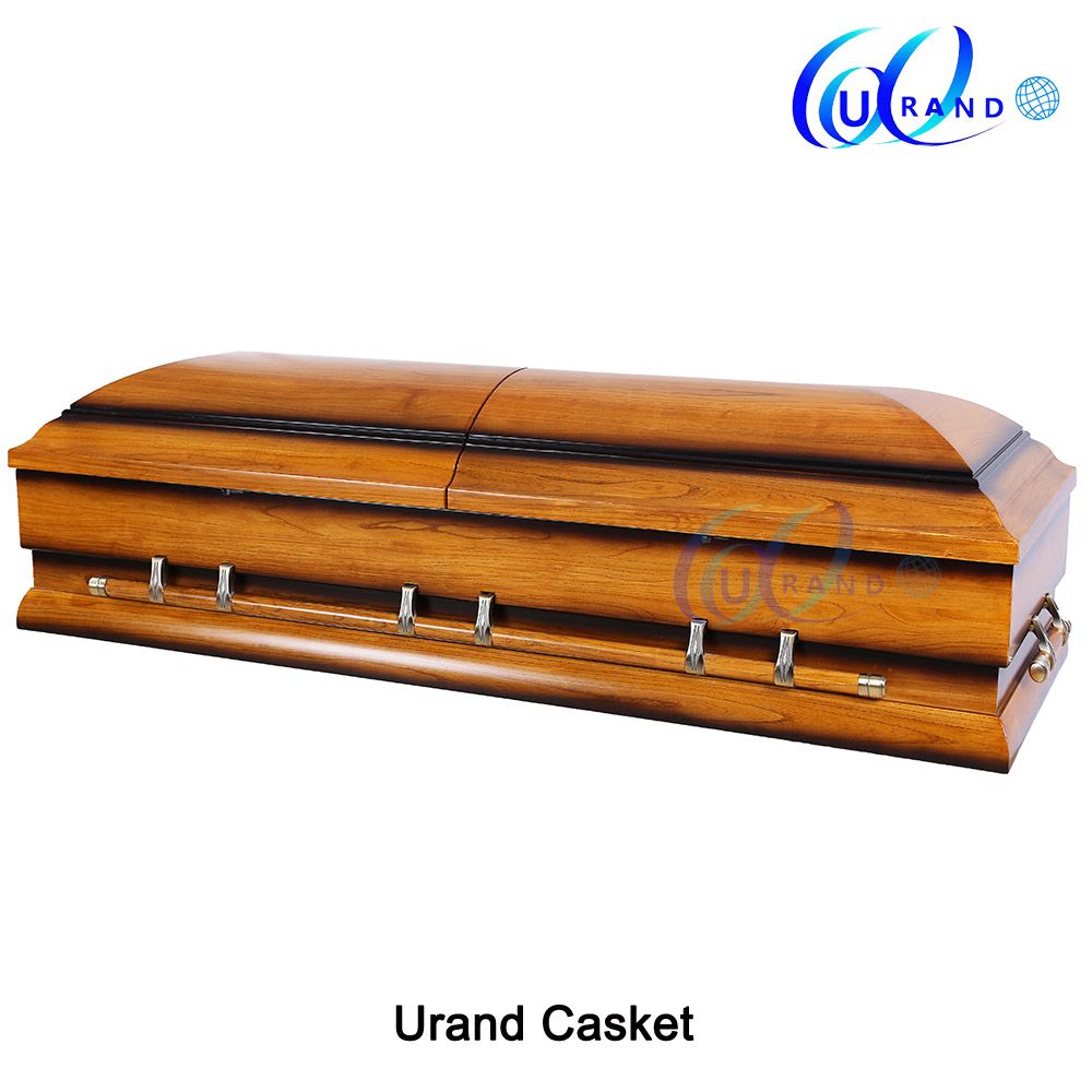 Two Tone Oversize Low Price American Wood Casket