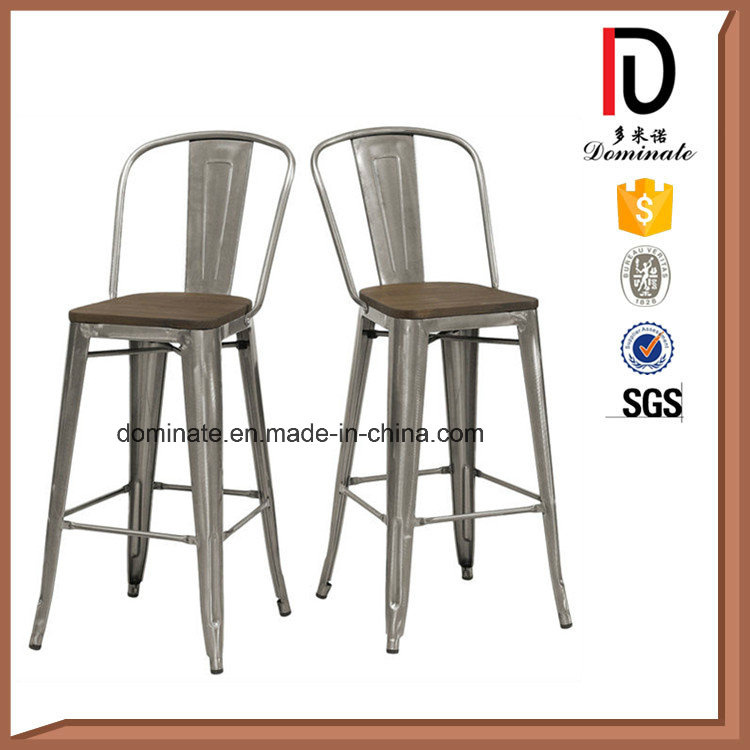 Restaurant Stackable Restaurant High Antique Wood Chair in Dining Vintage Bar Chair