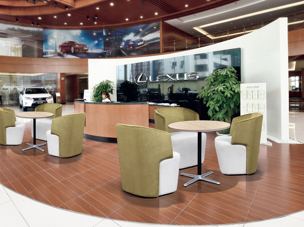 Modern Reception Single Fabric Meeting Sofa Chair
