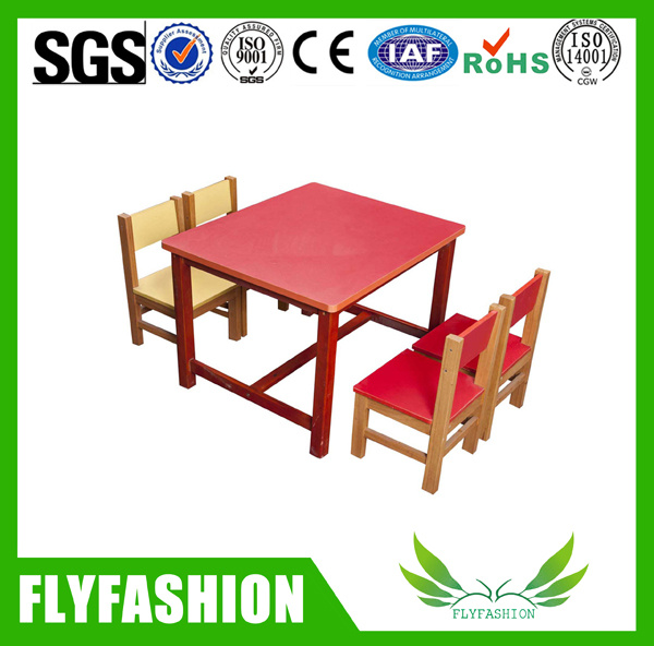 Classroom Furniture Children Solid Wood Table with Chairs Sf-23c