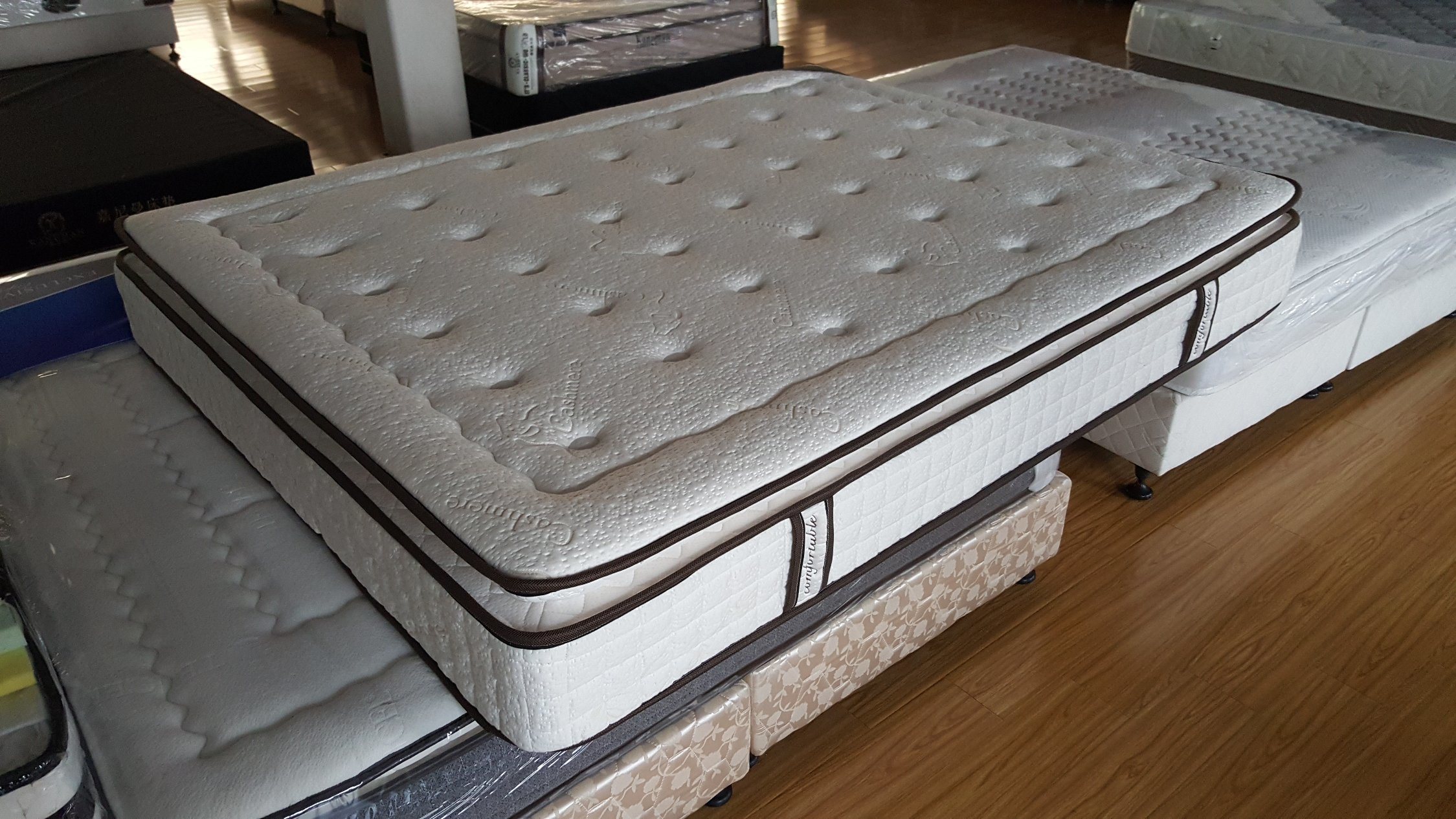 OEM Compressed Sleepwell Mattress 25cm with Pocket Spring and High Density Foam
