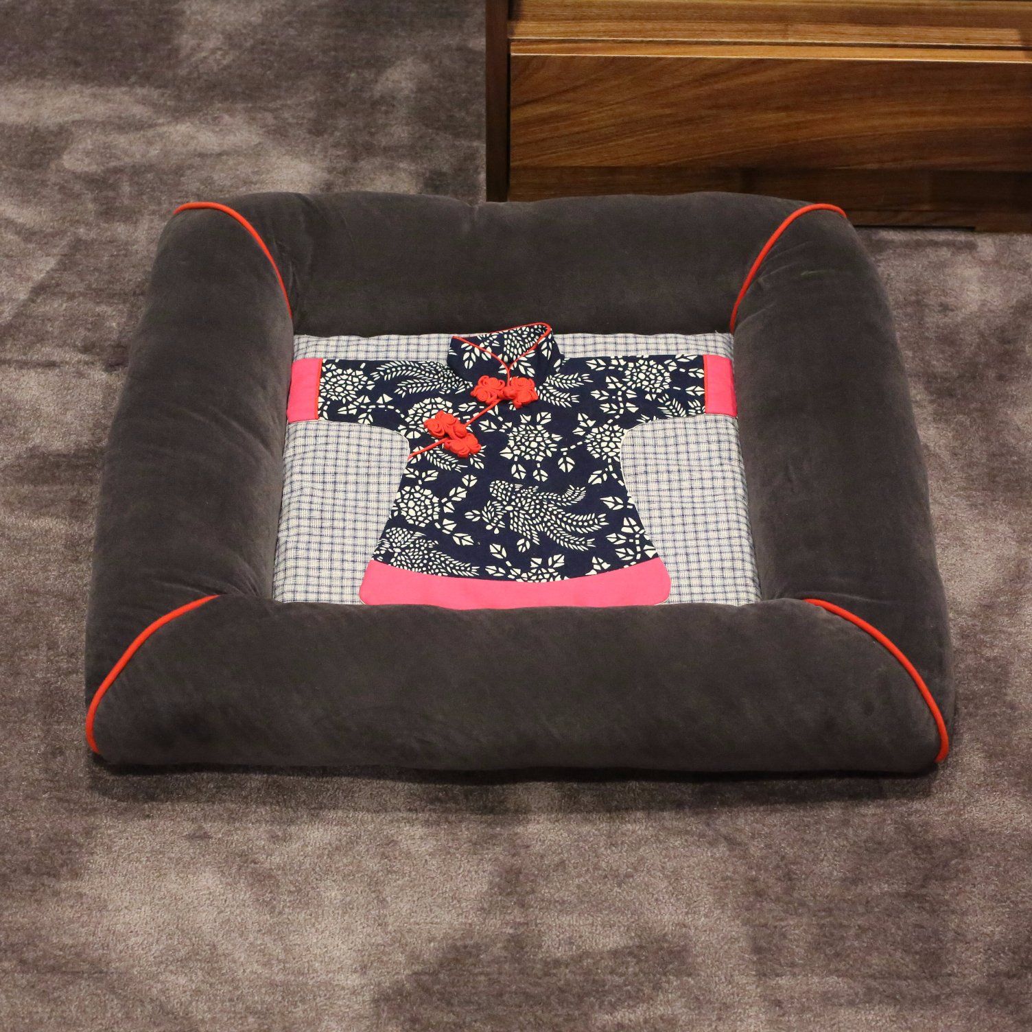 Fashion Chinese Style Pet Beds Dog Cat Warm Bed Dog Mattress Bed