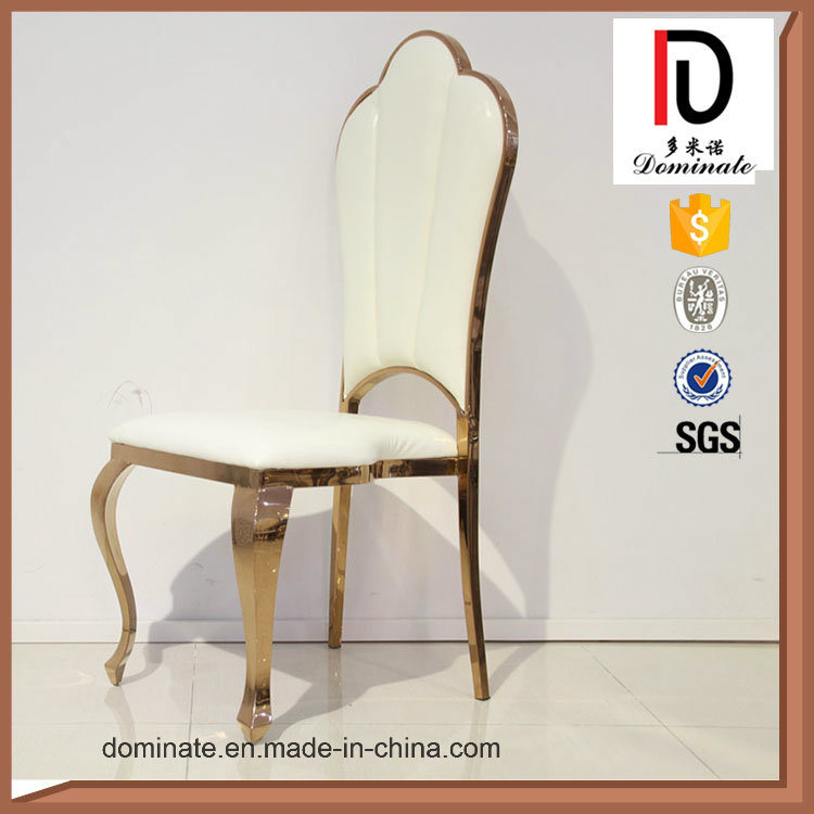 Classical Rose Gold Stainless Steel Dining Chair