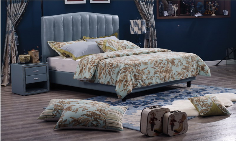Bedroom Furniture King Size Heardboard Soft Leather Beds in China