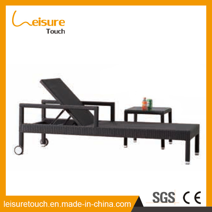 Leisure Outdoor Garden Furniture Rattan/Wicker Armrest Lounge Deck Chair