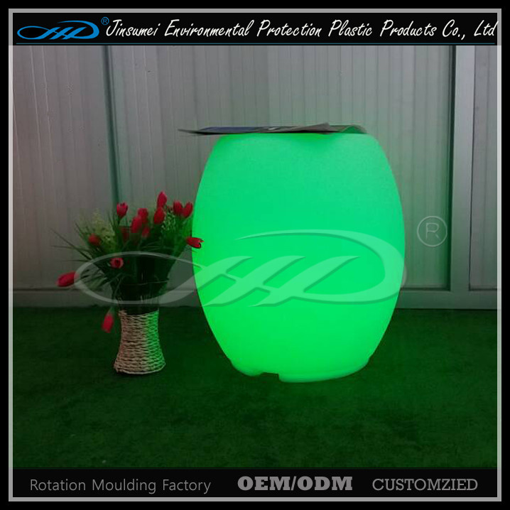 RGB LED Light Outdoor Bar Furniture with LLDPE Material