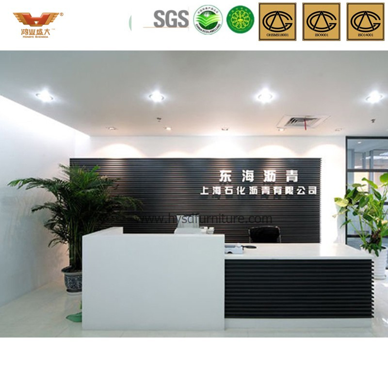 Popular Office Furniture Wooden Front Desk (HY-Q40)