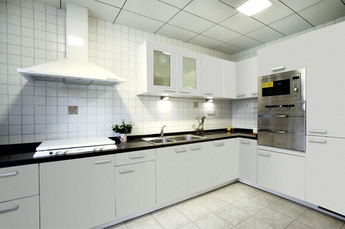 Professional Kitchen Furnitures Wood Cabinets (ZH-9613)