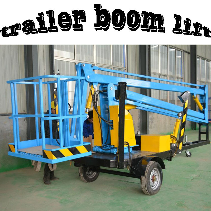 Portable Aerial Working Trailer Mobile Mounted Boom Lift Table