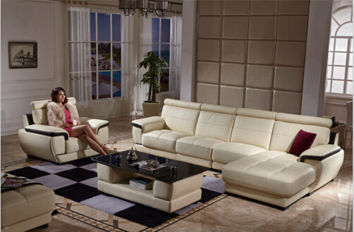 Leather Sectional Living Room Sofa for Leather Sofa Furniture