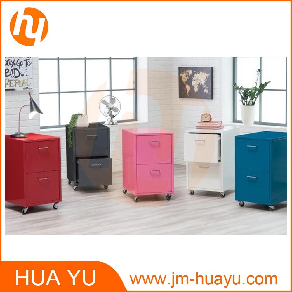 Office Furniture 2 Drawers Rolling Storage Filing Cabinet
