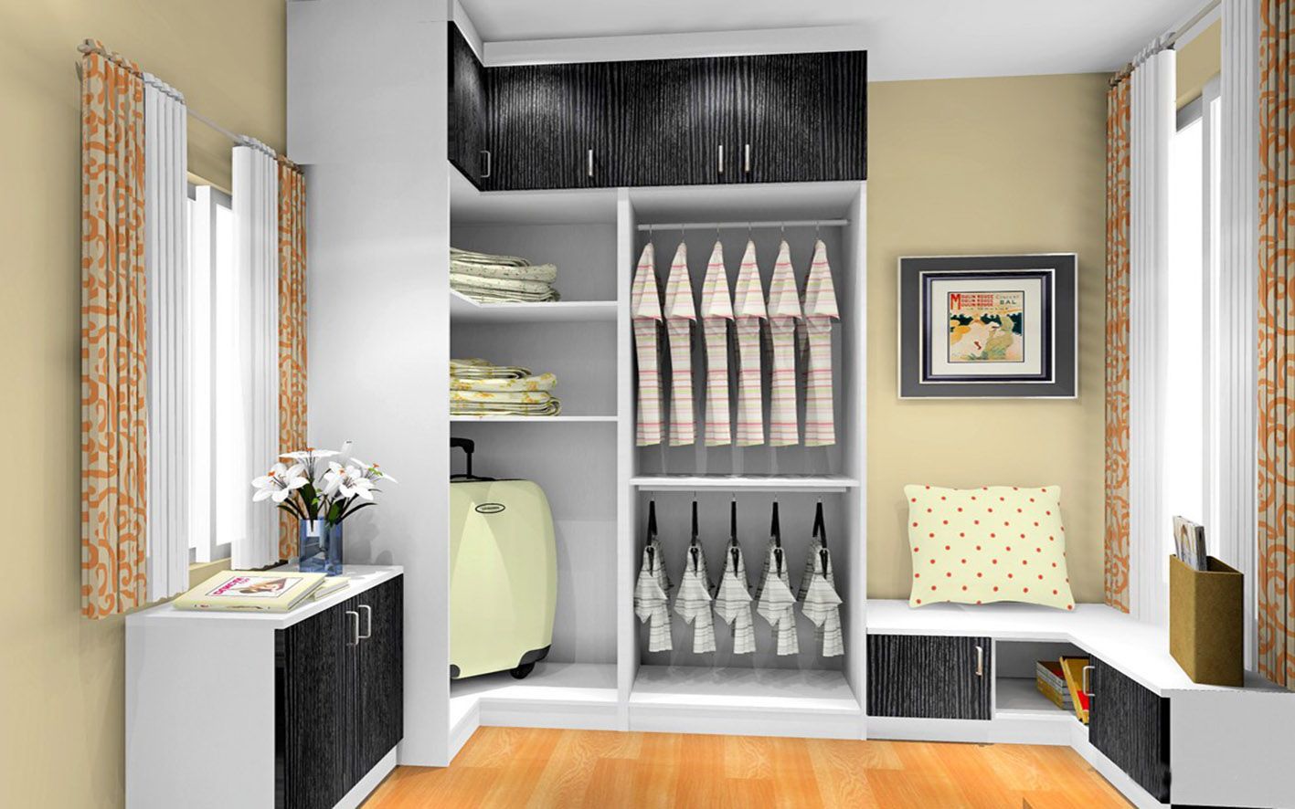 Cheap Wooden 3 Door Bedroom Wardrobe (zy-023)