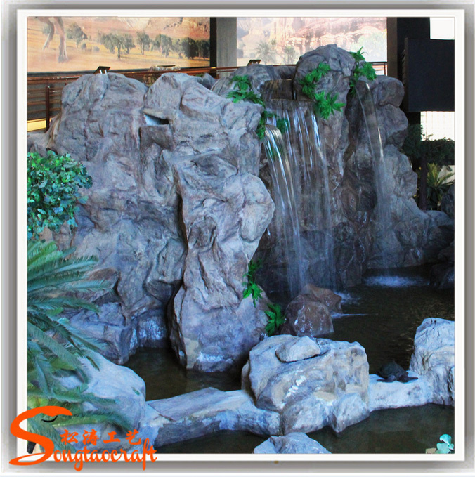 2015 High Quality Artificial Plastic Fake Stone Rockery
