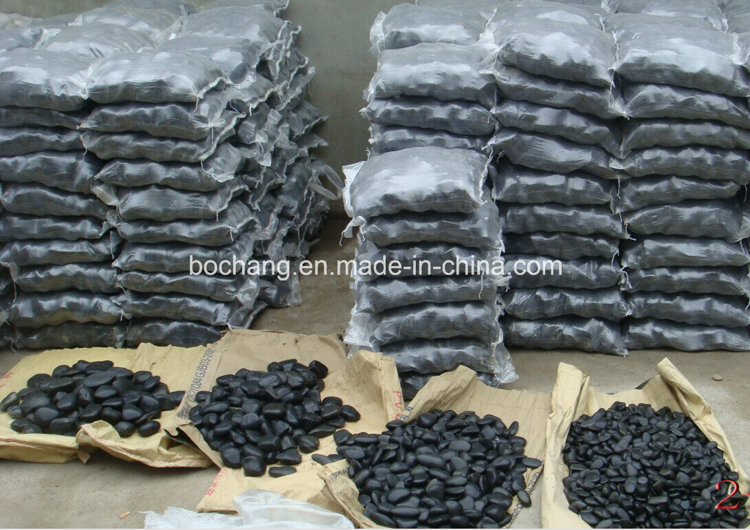 Landscaping Natural Stone White Black Pebbles with Polished