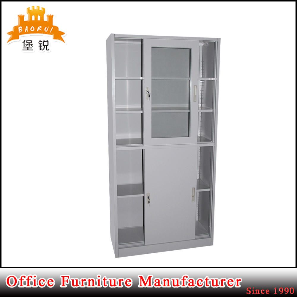 Jas-019 Metal Furniture Sliding Glass Door Display Cabinet