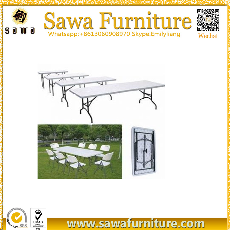 Outdoor Plastic HDPE Folding Table 6FT Regular Dining Table