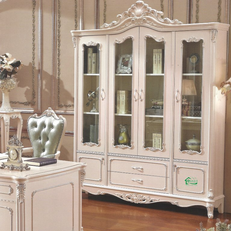 Executive Table and Bookshelf for Home Office Furniture