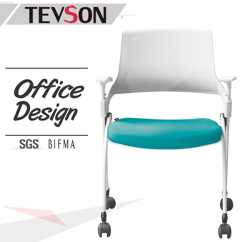 Wholesale School Furniture Used Plastic and Fabric Folding Chair