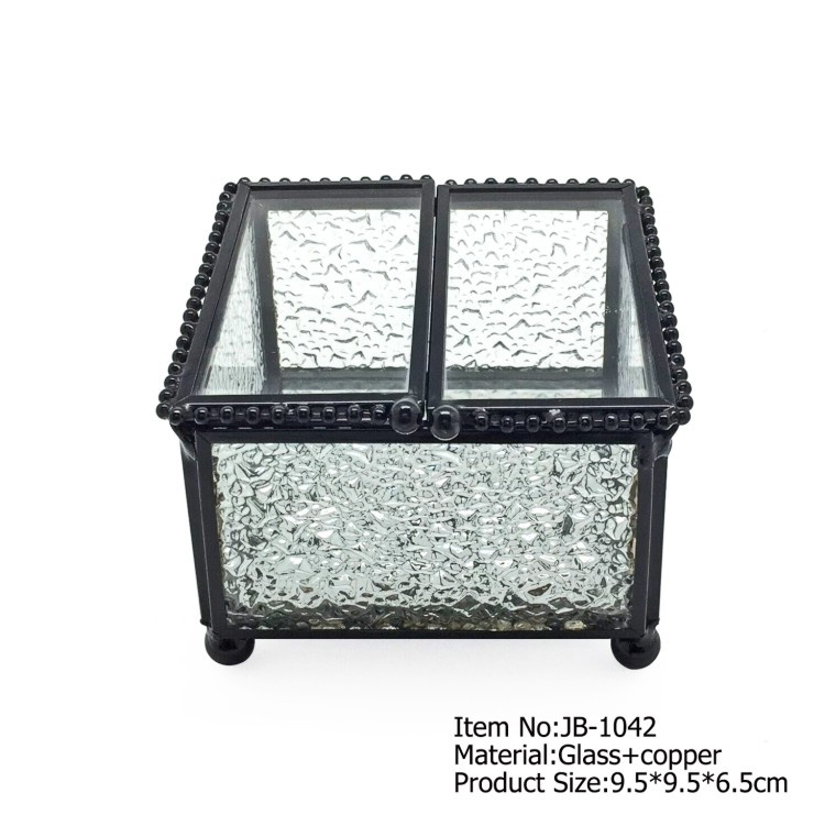 Latest Wedding Decoration Crystal Jewelry Box Preserved Fresh Flower