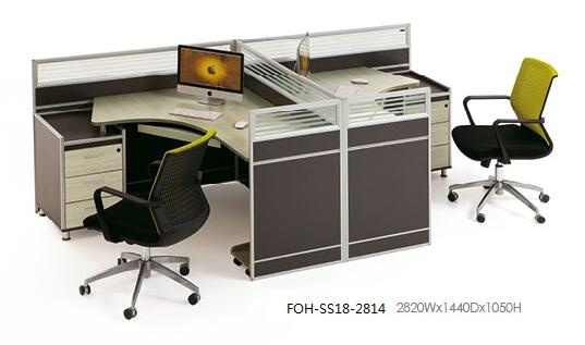 Modern 2 People Staff Office Desk Workstation