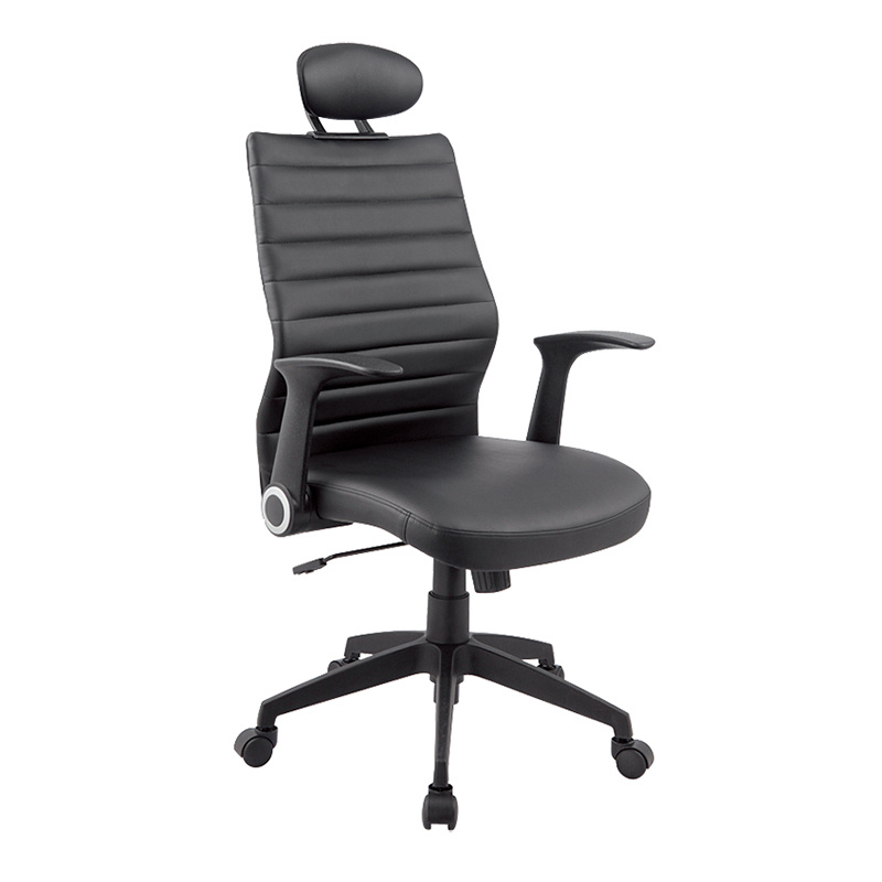High Back Hotel Lobby Office Desk Upholstered Leather Chair (FS-8823H)