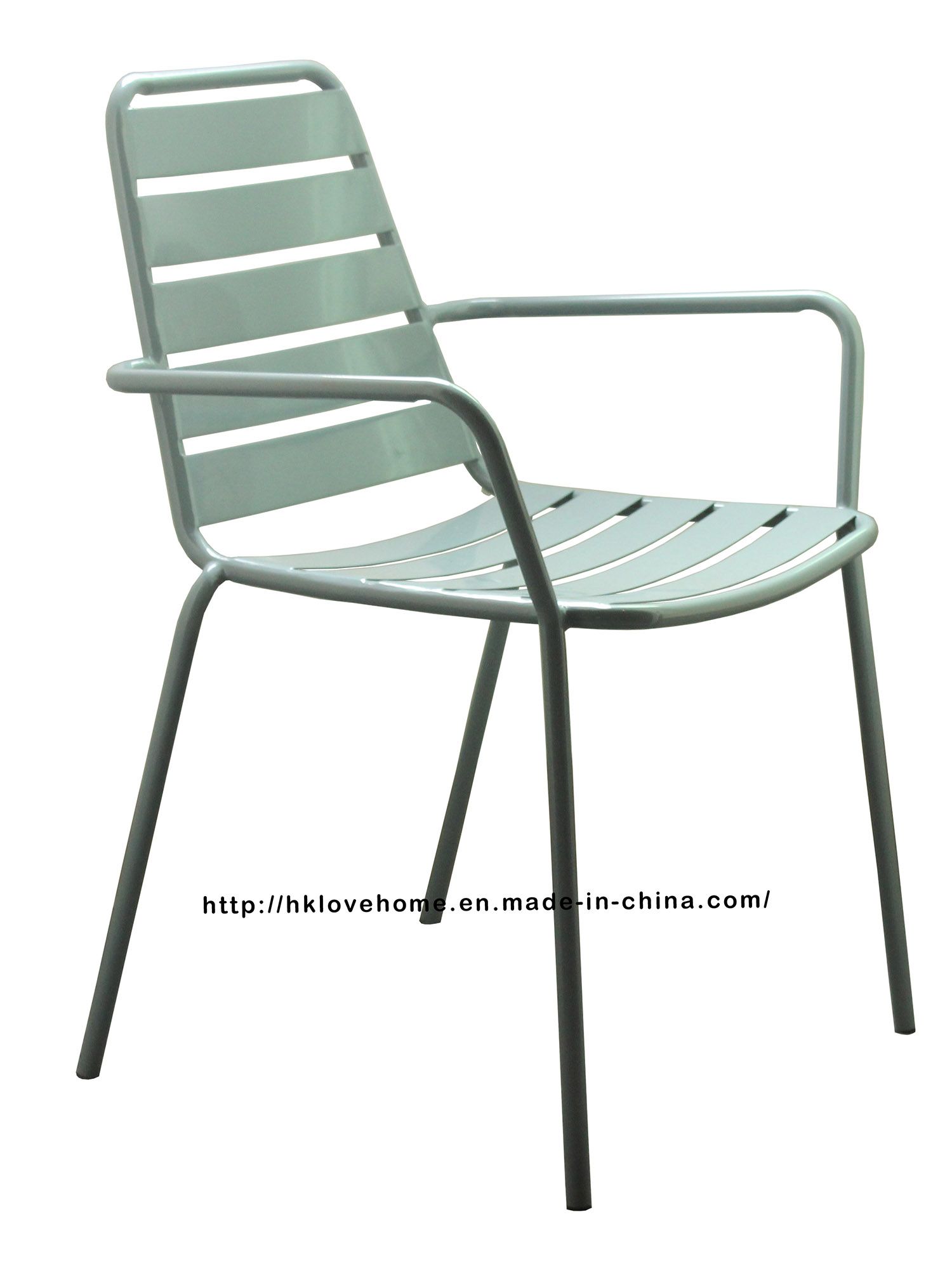 Modern Replica Metal Dining Restaurant Arm Stackable Chairs