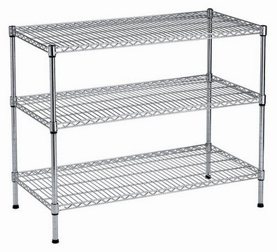 3-Tier Stainless Steel Heavy Duty Wire Rack Shelving