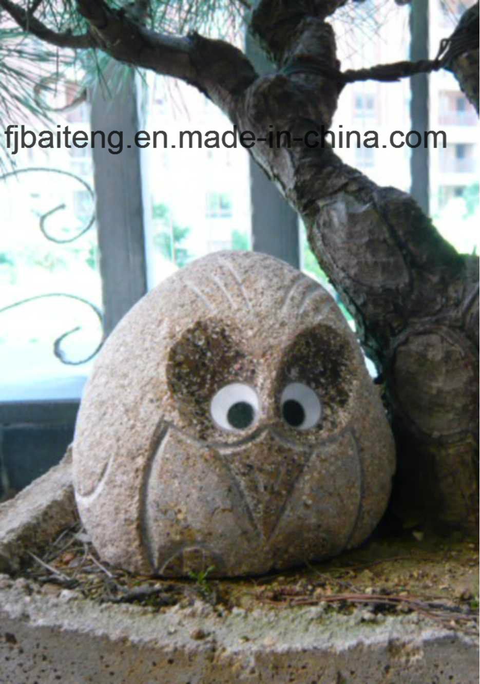 Natural Boulder Stone Animal Statue Sculpture