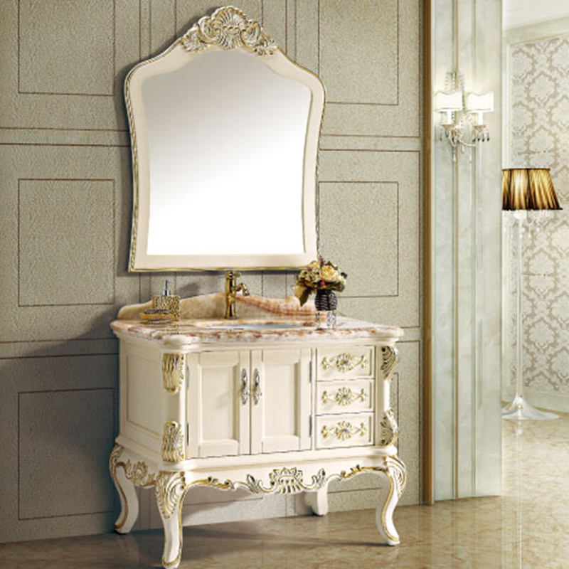 Solid Wood Bathroom Vanity Cabinet (13003)