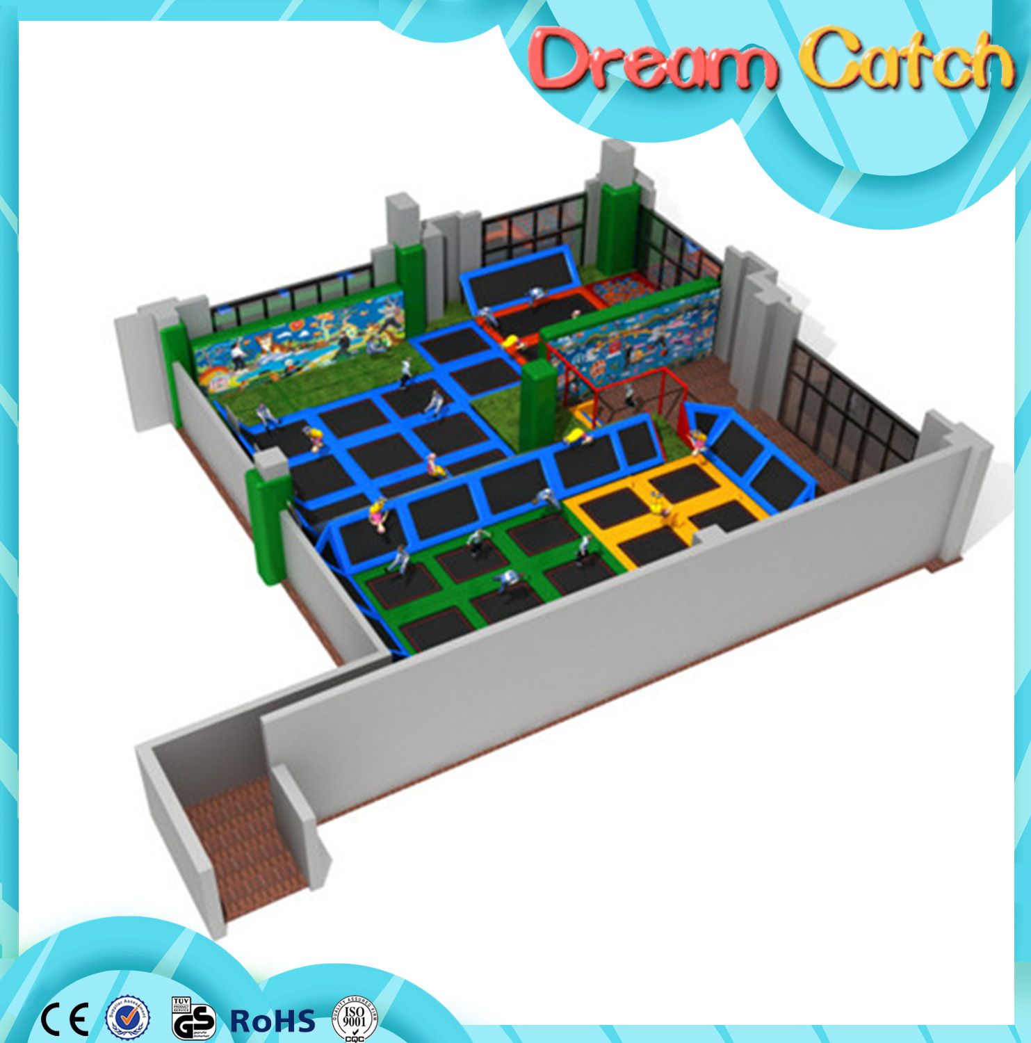 Customized Made Trampoline Indoor Trampoline Bed in Park
