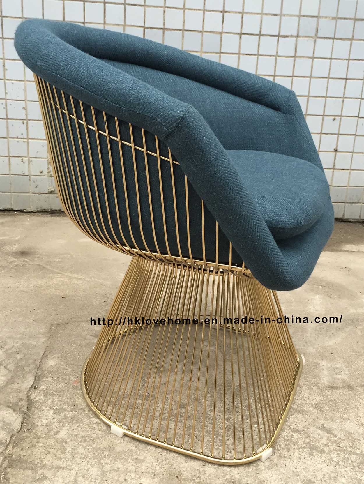 Leisure Outdoor Restaurant Furniture Morden Wire Metal Dining Chair