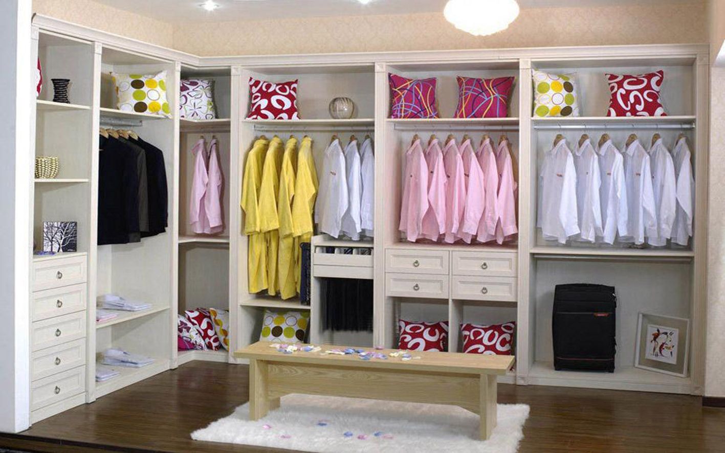 White Wardrobe Closet Furniture (zy-056)