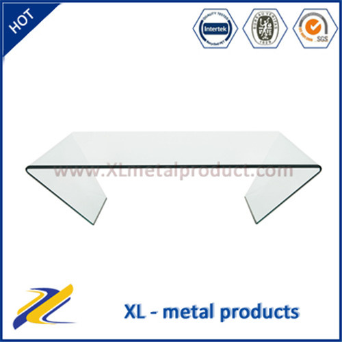 12mm Rectangle Fashion Curved/Bent Glass Coffee Table