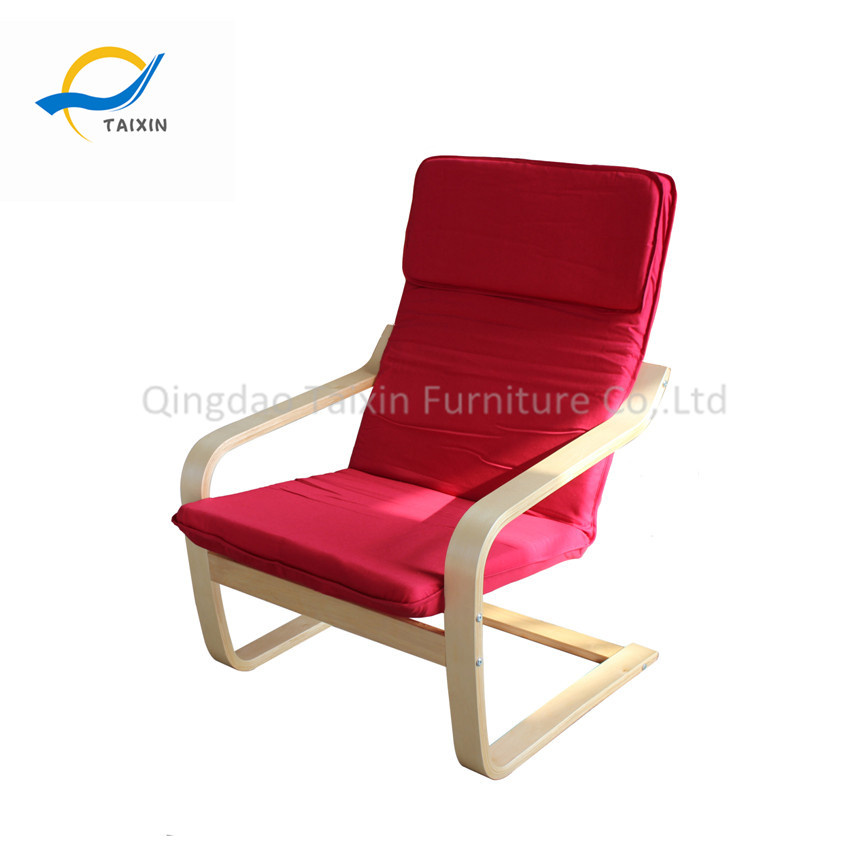 High Quality Wood Leisure Chair with Fabric Cushion